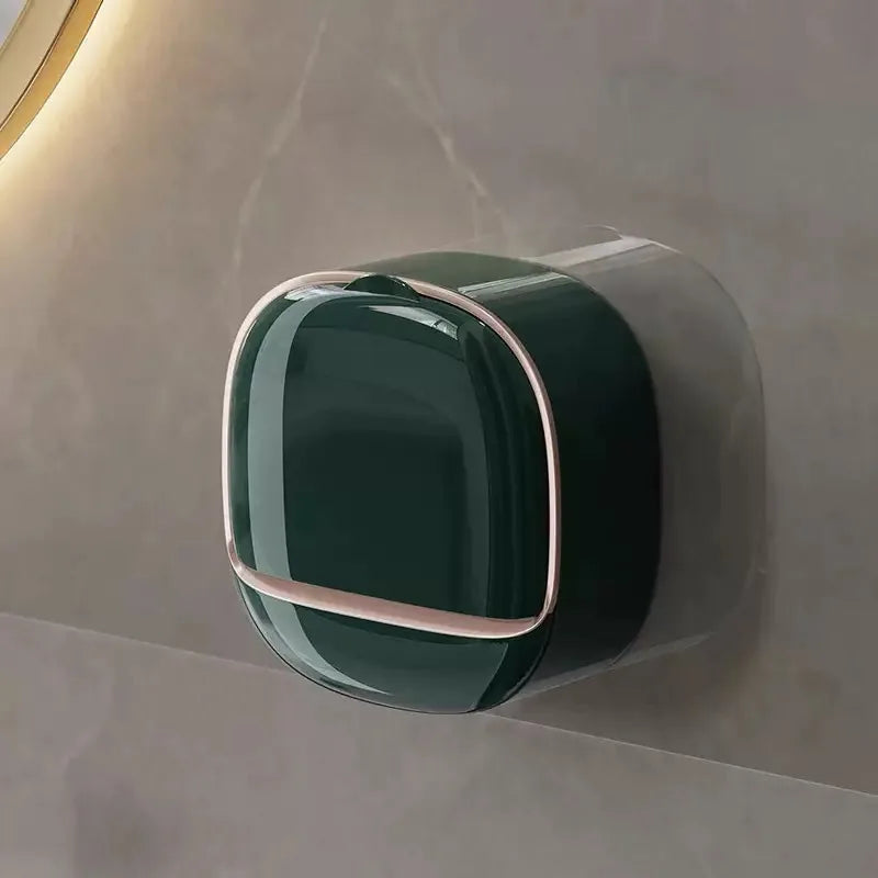 Waterproof Wall-Mounted Soap Box with Drainage