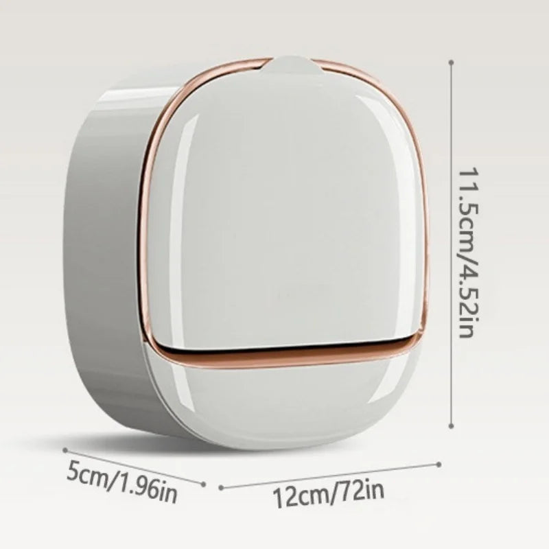Waterproof Wall-Mounted Soap Box with Drainage