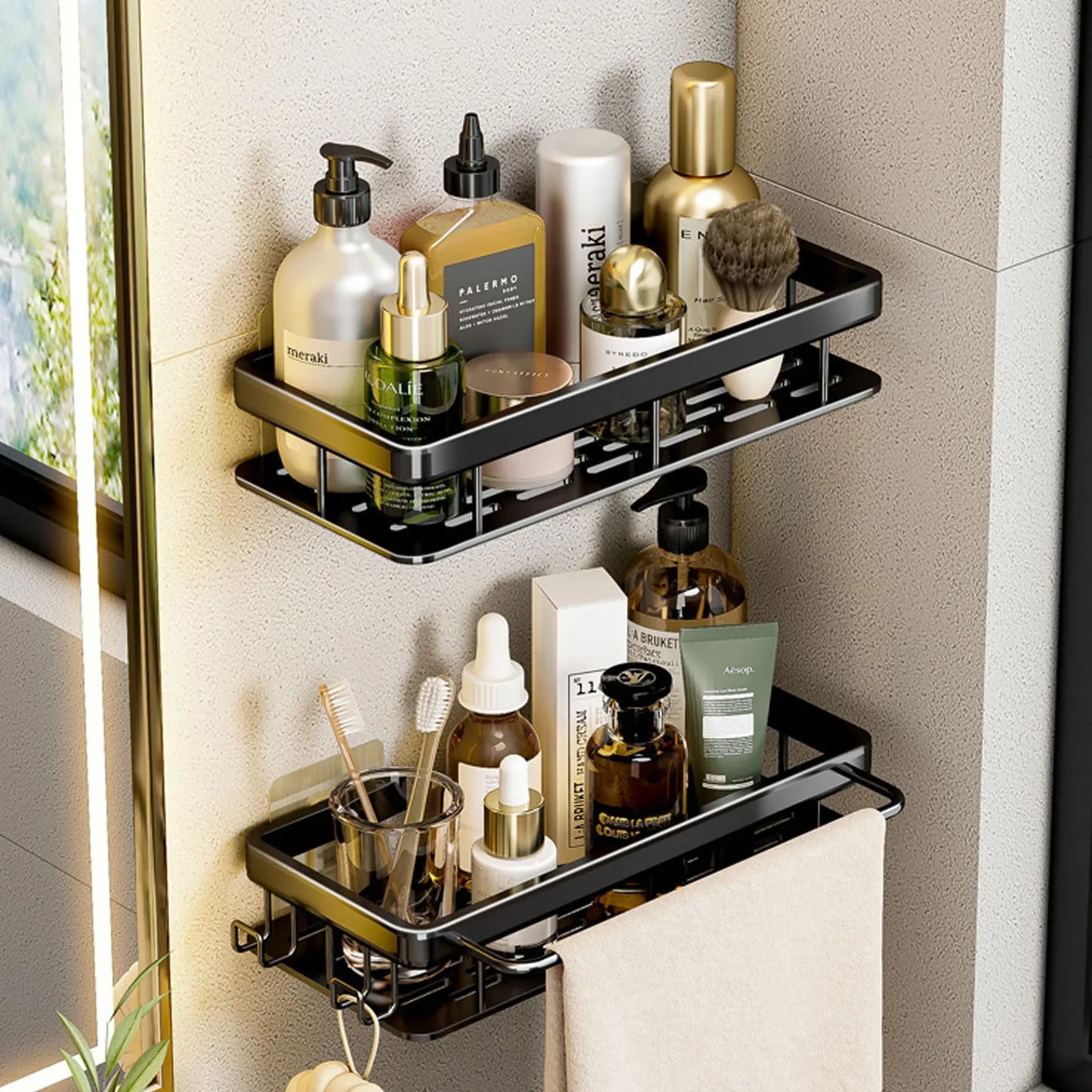 SleekSpace Drill-Free Bathroom Shelf