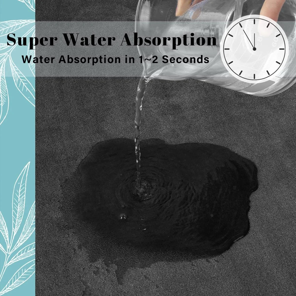 Super Absorbent Velvet Floor Mat