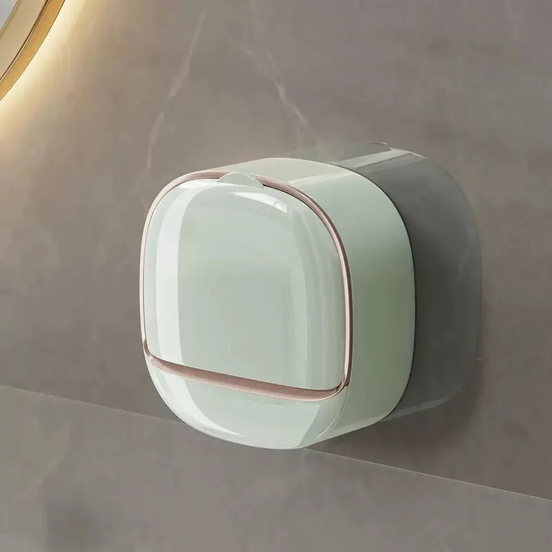 Waterproof Wall-Mounted Soap Box with Drainage