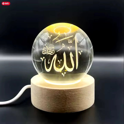 Cosmic Crystal Sphere LED Lamp – Galaxy Collection