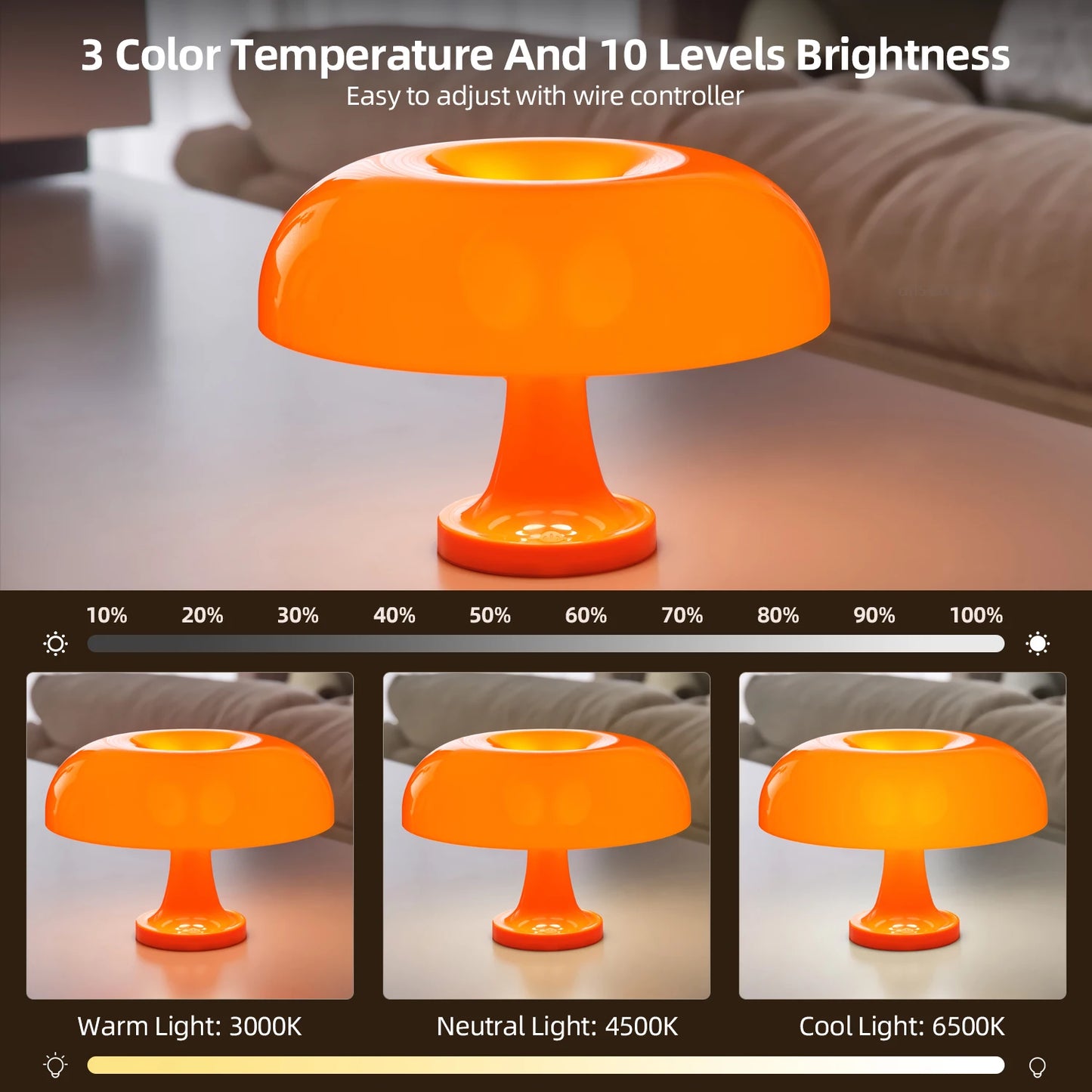 Aurora Glow Mushroom Lamp