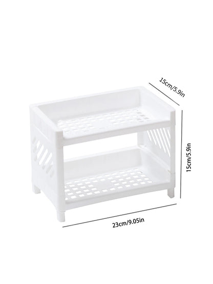 SmartDesk Mini Organizer – Double Layer Storage Rack
