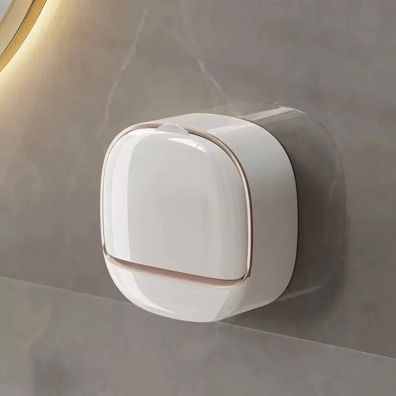 Waterproof Wall-Mounted Soap Box with Drainage