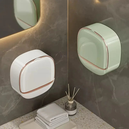 Waterproof Wall-Mounted Soap Box with Drainage